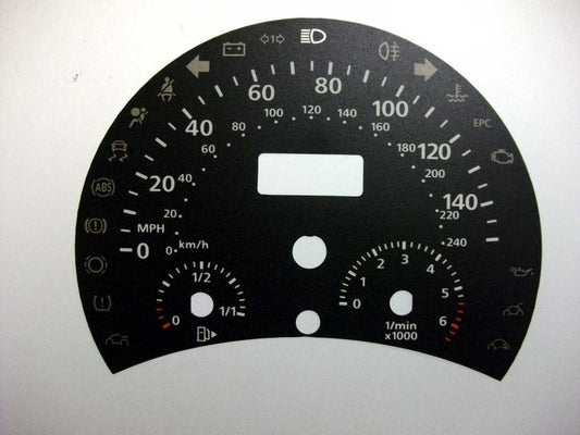 Lockwood VW Beetle 1999- BLACK Dial Conversion Kit C415