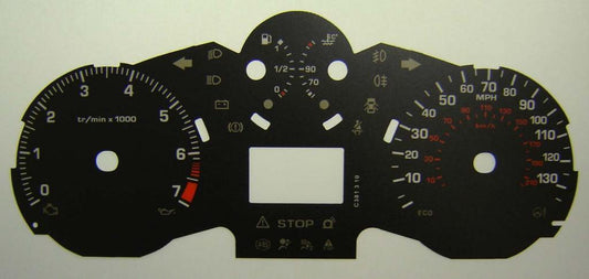 Lockwood Peugeot 207 BLACK Dial Conversion Kit C381