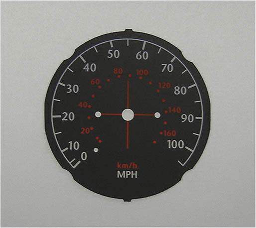 Lockwood Yamaha YBR250 BLACK Dial Conversion Kit C237