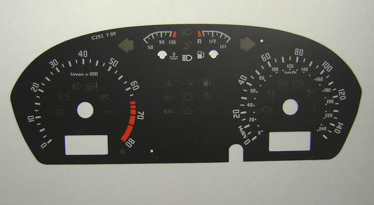 Lockwood Skoda Fabia BLACK Dial Conversion Kit C293