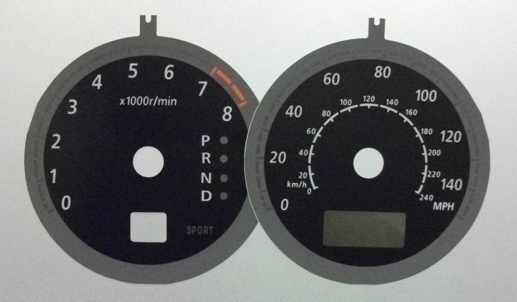 Lockwood BLACK Dial Conversion Kit for Subaru Legacy Automatic C647A
