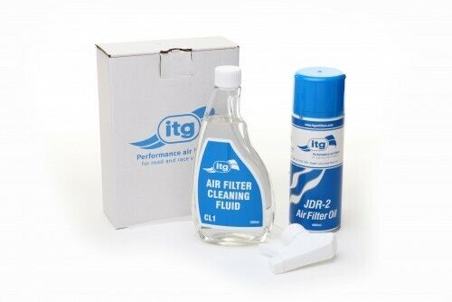 ITG Air Filter Cleaning Kit, Cleaning Fluid & Heavy Dust Retention Spray
