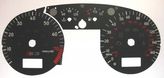 Lockwood Audi S3 DARK GREY Dial Conversion Kit C423