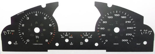 Lockwood Porsche Cayenne Mk1 2002-2010 BLACK Dial Conversion Kit C672