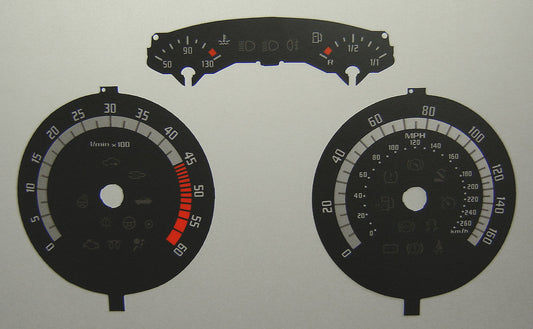 Lockwood Skoda Octavia 2.0 TDi vRS BLACK Dial Conversion Kit C276
