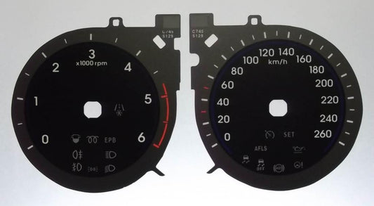 Lockwood Hyundai I30 Diesel KMH BLACK Dial Conversion Kit C745