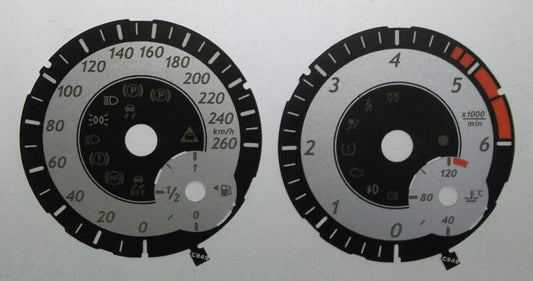 Lockwood Mercedes CLA-Class KMH SILVER Dial Conversion Kit C949