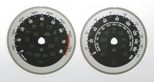 Lockwood Vauxhall Insignia Petrol BLACK & SILVER Dial Conversion Kit C921