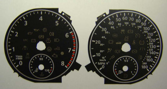 Lockwood VW Scirocco BLACK Dial Conversion Kit C337