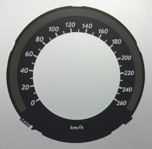 Lockwood Mercedes E-Class KMH BLACK Dial Conversion Kit C656