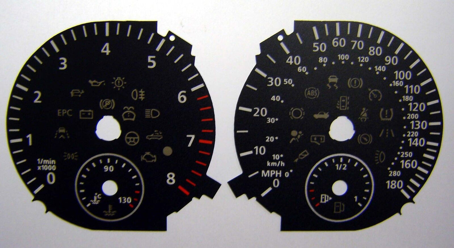 Lockwood VW Golf Mk6 GTi DSG BLACK Dial Conversion Kit C410