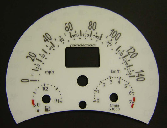 Lockwood VW Beetle 1999- BLACK (ST) Dial Kit 44LLc