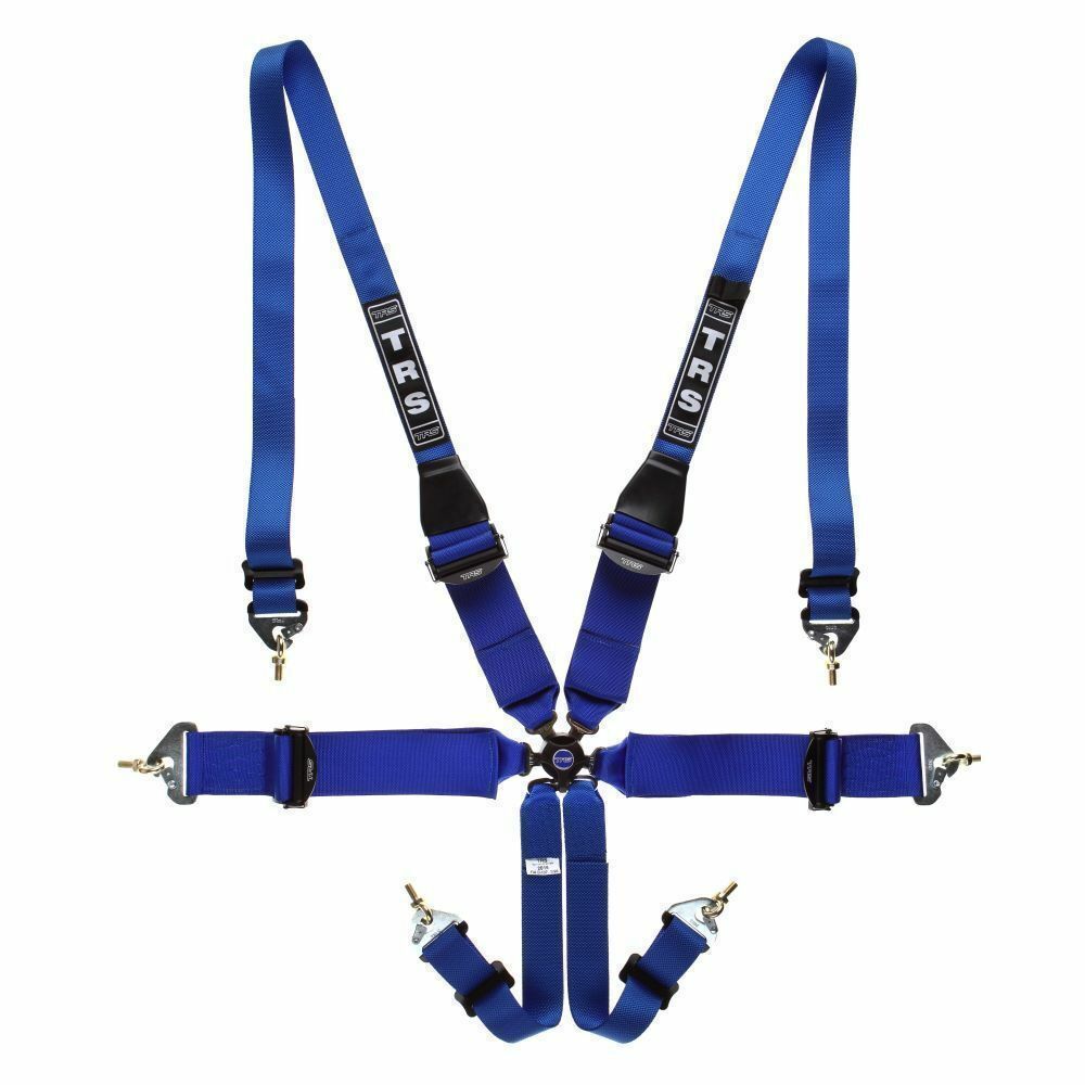 TRS Magnum 6 Point 75mm Harness BLUE - FIA Approved (Saloon) HANS Friendly 2024