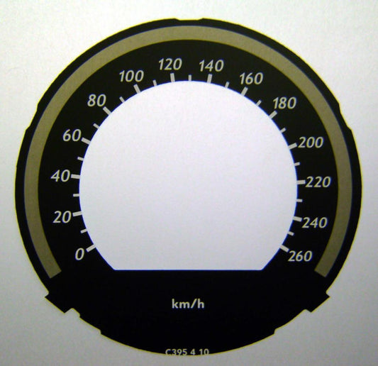Lockwood Mercedes C-Class KMH BLACK Dial Conversion Kit C395