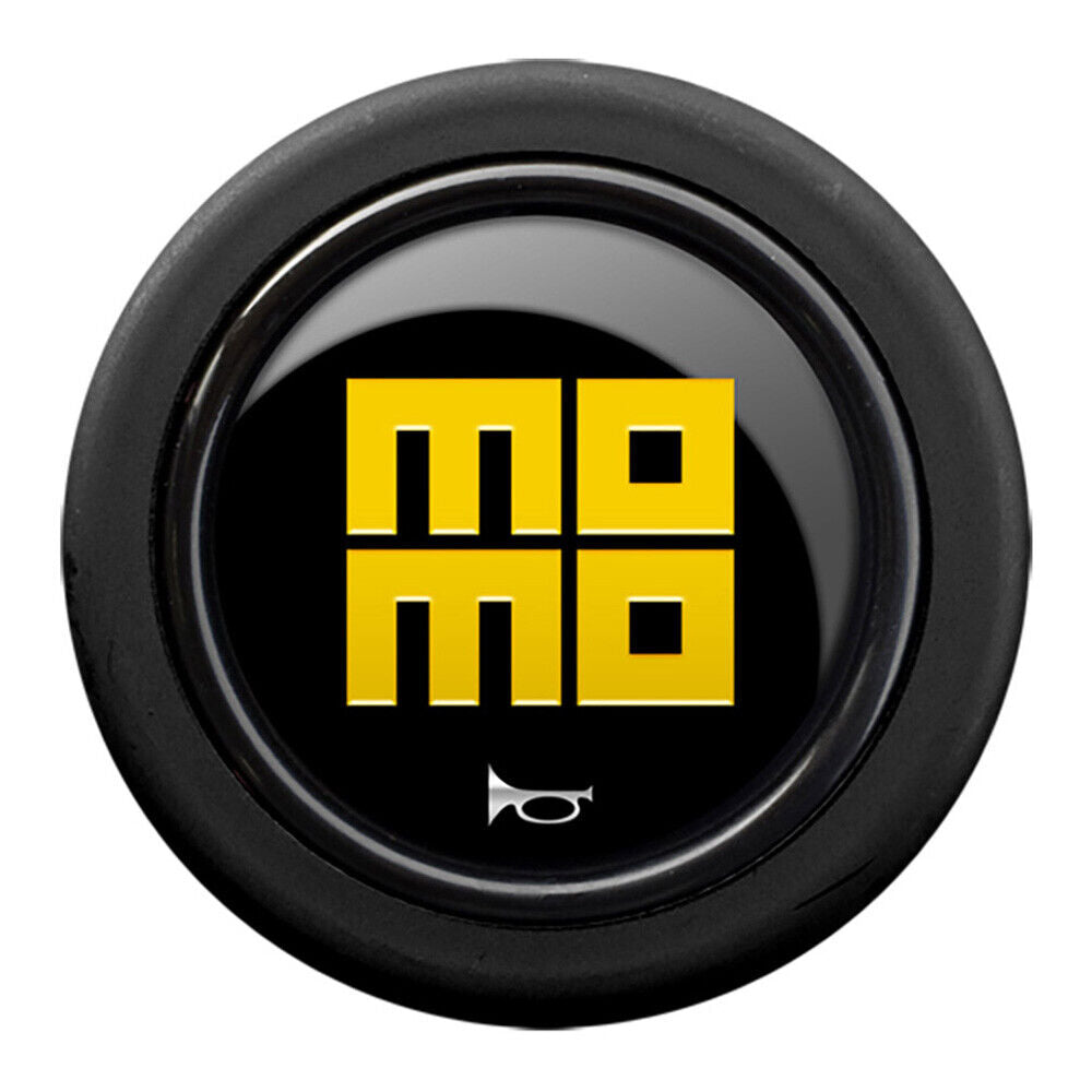 Momo Steering wheel horn button-STD 2 CONTACT - MOMO HERITAGE GLOSS BLACK/YELLOW