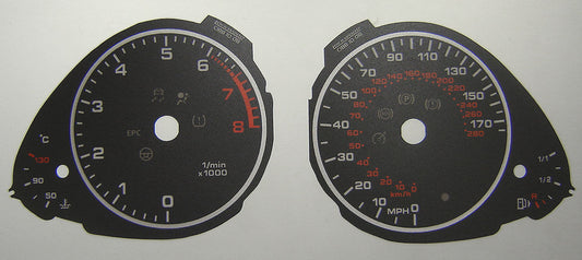 Lockwood Audi A4 (B7) 2005-2008 Petrol BLACK Dial Conversion Kit C188