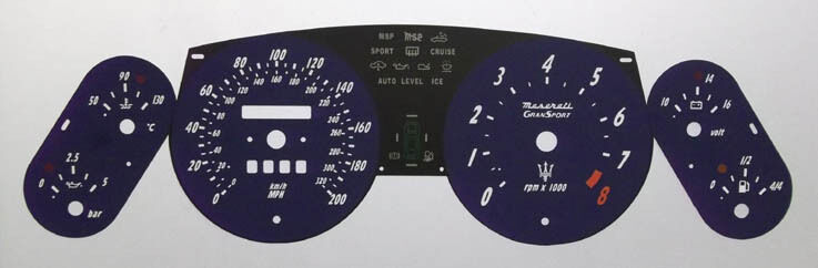 Lockwood Maserati Gransport BLUE Dial Conversion Kit C946