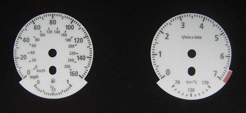 Lockwood BMW 6-Series E63 WHITE (ST) Dial Kit 45V