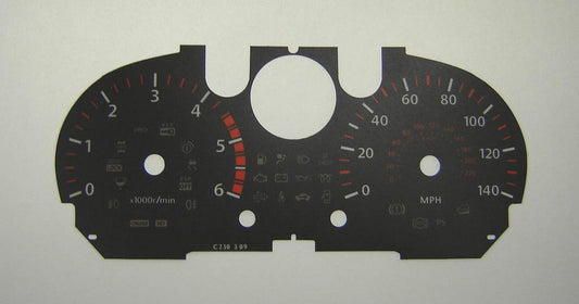 Lockwood BLACK Dial Conversion Kit for Nissan X-Trail C230