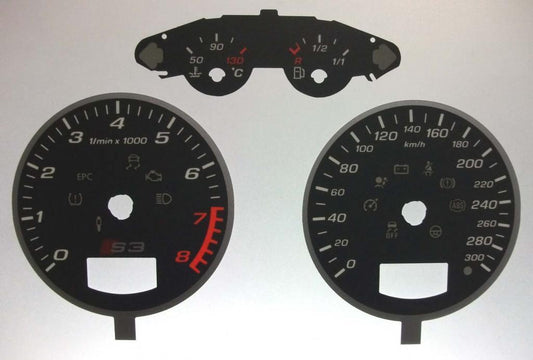 Lockwood Audi S3 KMH GREY Dial Conversion Kit C546