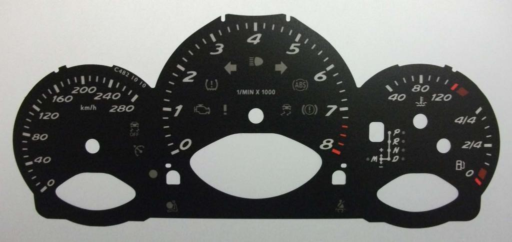 Lockwood Porsche Cayman KMH BLACK Dial Conversion Kit C482