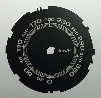 Lockwood Ferrari California KMH BLACK Dial Conversion Kit C507