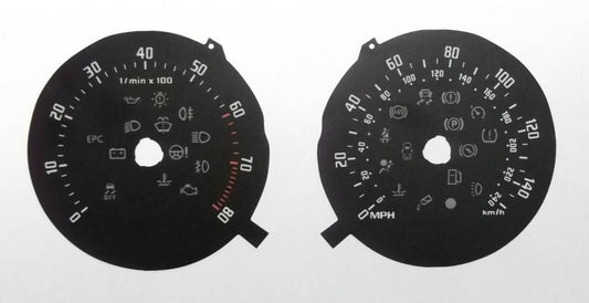 Lockwood Skoda Fabia Mk2 (5J) 2007- Petrol BLACK Dial Conversion Kit C833