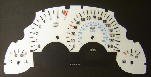 Lockwood Vauxhall Tigra WHITE Dial Conversion Kit C319