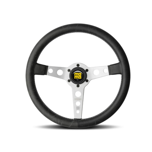Momo Steering wheel (street) - PROTOTIPO HERITAGE - SILVER/BLACK Ø350mm
