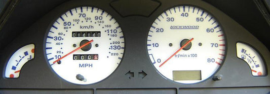 Lockwood Citroen Saxo 145MPH with Rev Counter - no Oil Gauge WHITE (B) Dial Kit