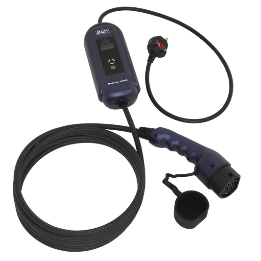 Portable EV Charger Type 2 to UK 10A 5m Cable (Genuine Sealey EVPC2)