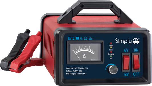 Metal Case LED Car Battery Smart Charger - 10AMP 6V/12V