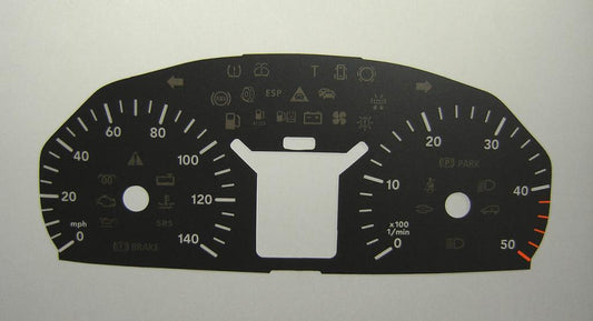 Lockwood Mercedes Vito 140MPH/220KMH BLACK Dial Conversion Kit C289