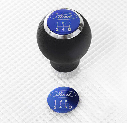 Richbrook 'Official Licensed' Ford Black Leather Car Gear Knob 'Standard'