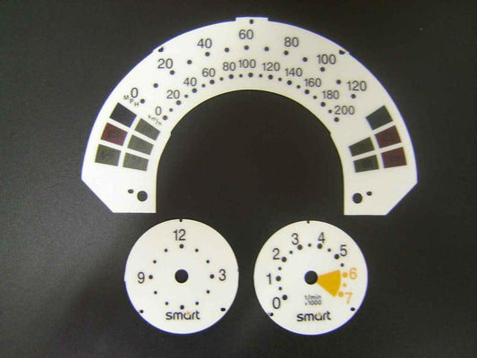 Lockwood Smart Car Import 120MPH WHITE Dial Conversion Kit 8019
