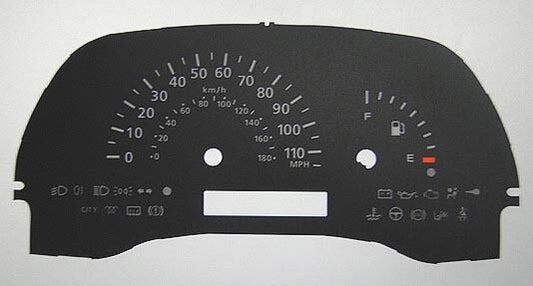 Lockwood Fiat Punto Mk2 1999- Import without Rev BLACK Dial Conversion Kit C100