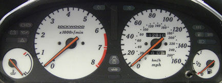 Lockwood Rover 600 160MPH WHITE (ST) Dial Kit 44T