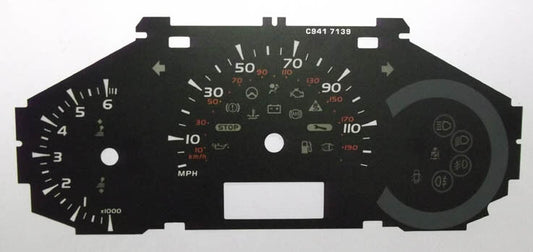 Lockwood Renault Kangoo 2008- BLACK Dial Conversion Kit C941