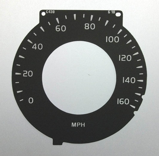 Lockwood Volvo XC70 Speedo Only BLACK Dial Conversion Kit C430