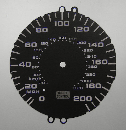 Lockwood Honda NSX with Cruise Control Light BLACK Dial Conversion Kit C184A