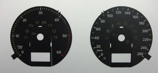Lockwood VW Passat Diesel KMH BLACK Dial Conversion Kit C522D