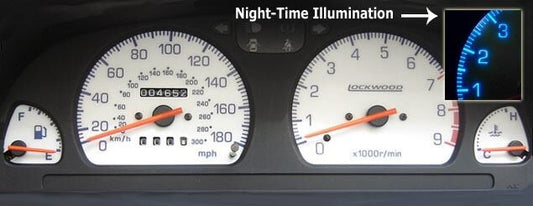 Lockwood GREEN (W) Dial Kit for Subaru Impreza 1993-2001 180MPH/7000RPM 40KKK2