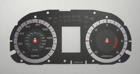 Lockwood Mitsubishi Outlander Diesel BLACK Dial Conversion Kit C252
