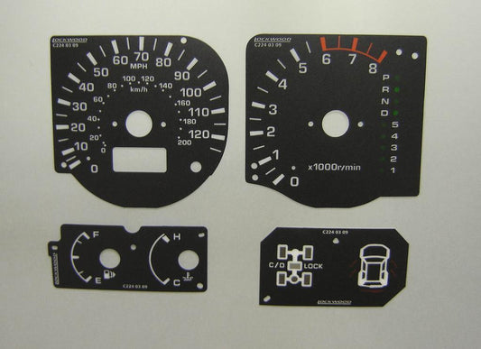 Lockwood Mitsubishi Montero, Pajero Mk3 & Shogan BLACK Dial Conversion Kit C224