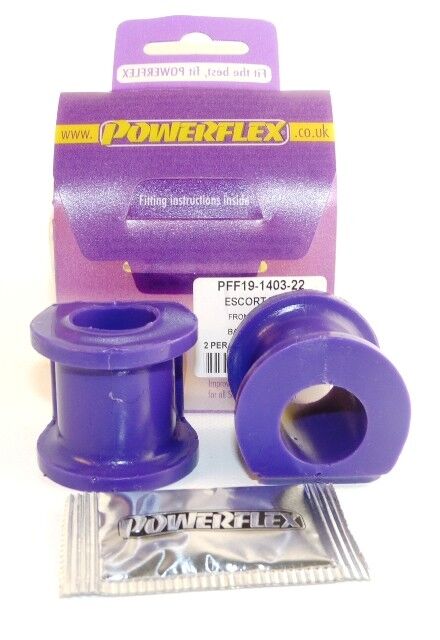 POWERFLEX Front Anti-Roll Bar Mount 22mm PFF19-1403-22 (Escort Mk1 & Mk2, Capri)