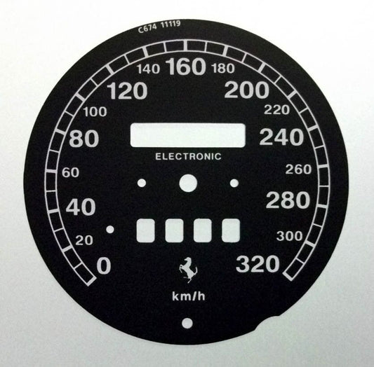 Lockwood Ferrari F355 KMH BLACK Dial Conversion Kit C674