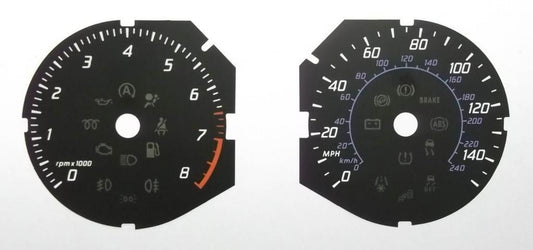 Lockwood Ford Focus Mk3 2011- Petrol BLACK Dial Conversion Kit C757