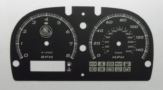 Lockwood Lotus Elise Series 2 S2 BLACK Dial Conversion Kit C879