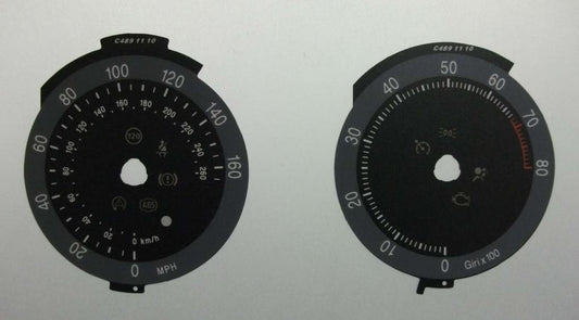 Lockwood Alfa Romeo Spider BLACK Dial Conversion Kit C489