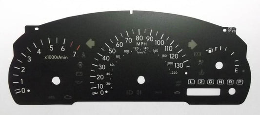 Lockwood Toyota Avensis Mk1 1997-03 Automatic BLACK Dial Conversion Kit C817